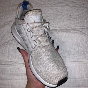 Grey and White Adidas